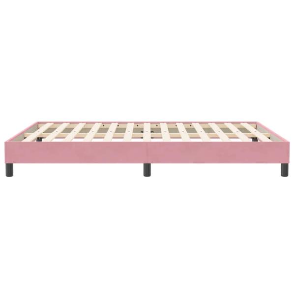 Boxspringbett ohne Matratze Rosa 140x210 cm Samt
