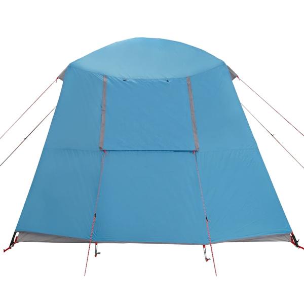 Campingzelt mit Vorzelt 5 Personen Blau Wasserdicht