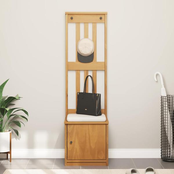 Garderobenständer SANDENS 45x40x159,5 cm Massivholz Kiefer