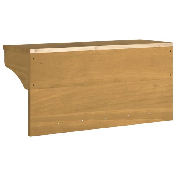 Wandgarderobe SANDNES 87x30x42 cm Massivholz Kiefer