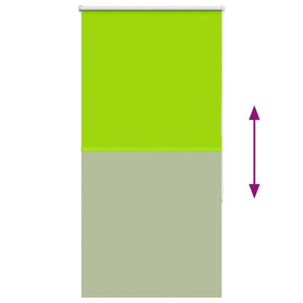 Verdunkelungsrollo Grün 85x175 cm Stoffbreite 80,7 cm Polyester