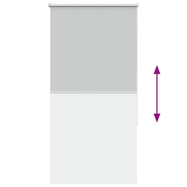 Verdunkelungsrollo Hellgrau 75x175 cm Stoffbreite 70,7 cm