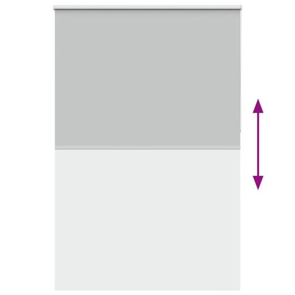 Verdunkelungsrollo Hellgrau 145x210cm Stoffbreite 141,6cm