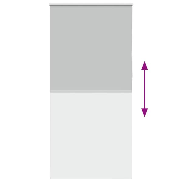 Verdunkelungsrollo Hellgrau 110x210cm Stoffbreite 105,7cm