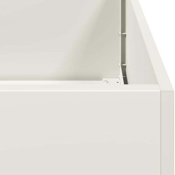 Pflanzgefäß Weiß 200x80x40 cm Stahl