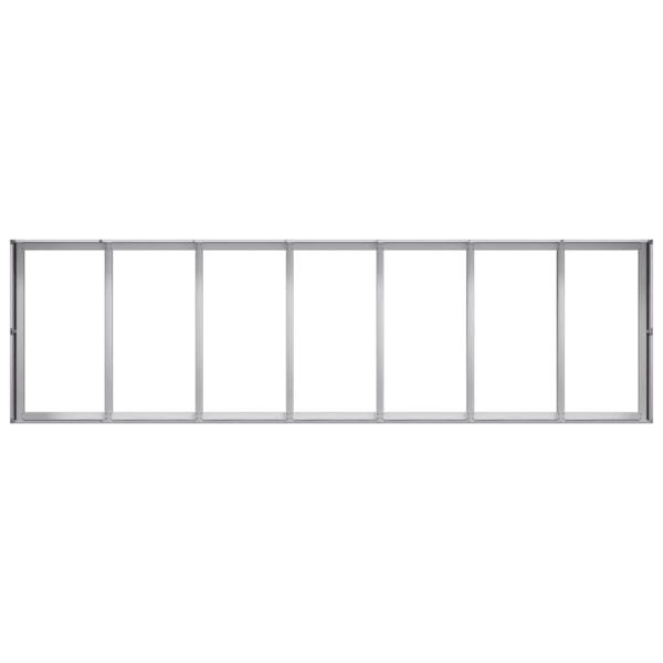 Pflanzkübel 280x80x40 cm Verzinkter Stahl