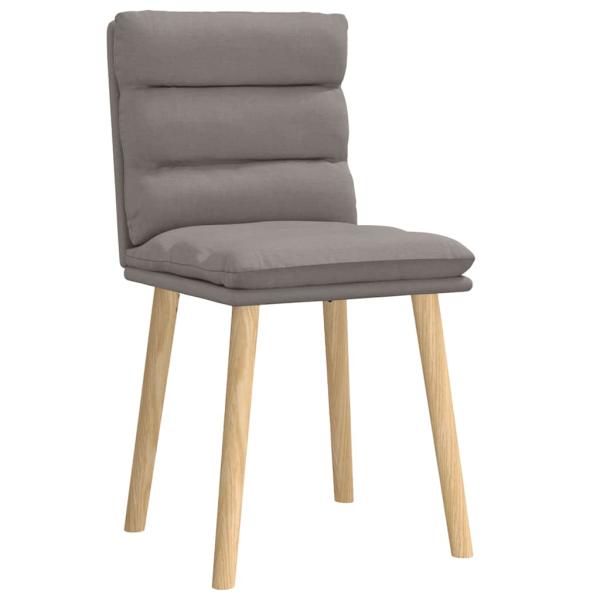 Esszimmerstühle 2 Stk. Taupe Stoff