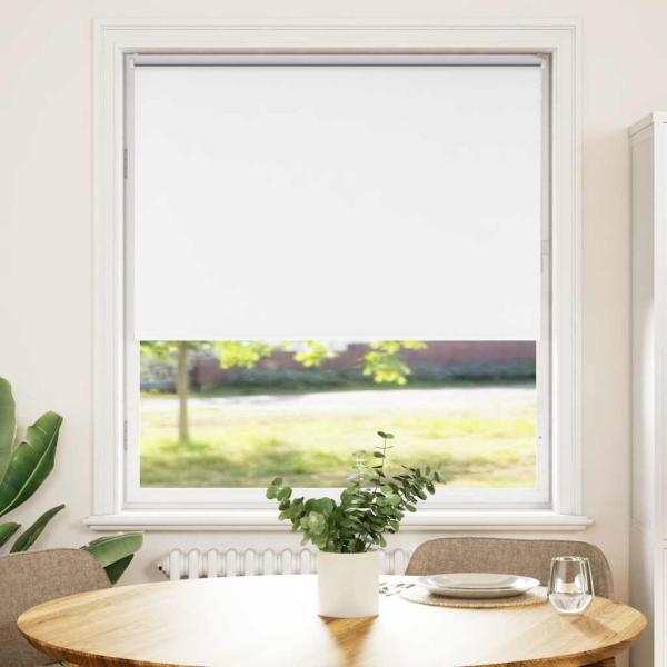 Verdunkelungsrollo Weiß 105x130cm Stoffbreite 100,7cm Polyester
