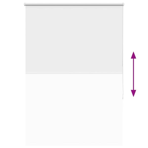 Verdunkelungsrollo Weiß 105x130cm Stoffbreite 100,7cm Polyester
