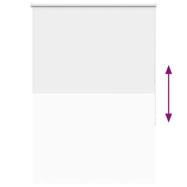 Verdunkelungsrollo Weiß 95x130cm Stoffbreite 90,7 cm Polyester