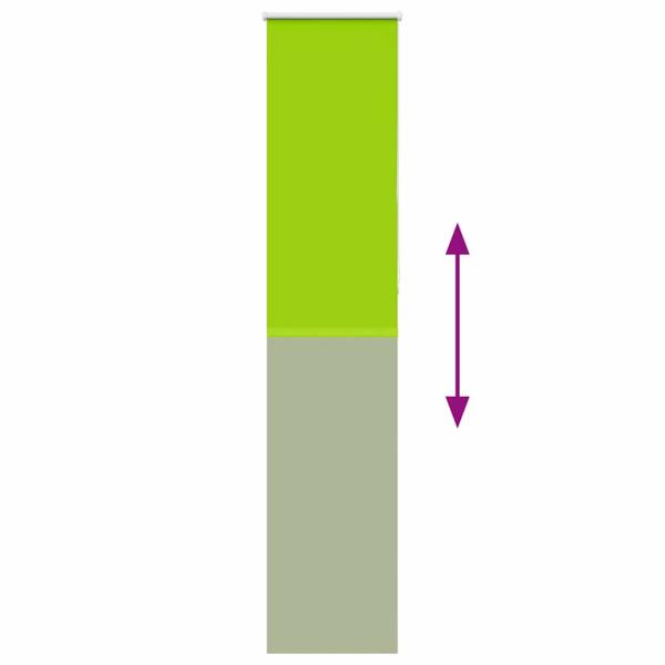 Verdunkelungsrollo Grün 40x230 cm Stoffbreite 35,7 cm Polyester