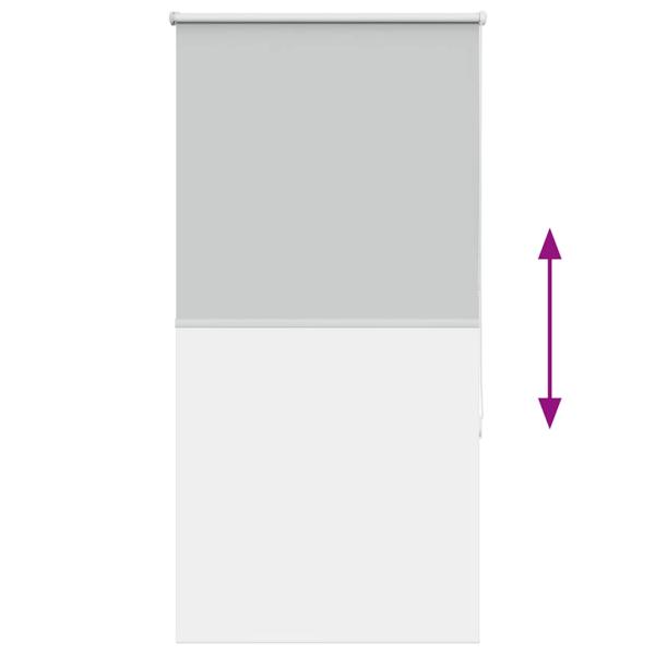 Verdunkelungsrollo Hellgrau 80x130 cm Stoffbreite 75,7 cm