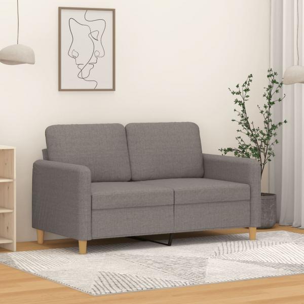 ARDEBO.de - 2-Sitzer-Sofa Taupe 120 cm Stoff
