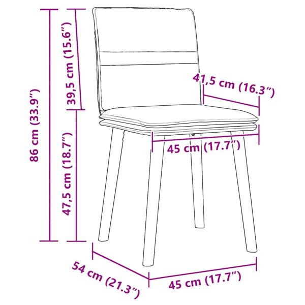 Esszimmerstühle 2 Stk. Creme Stoff