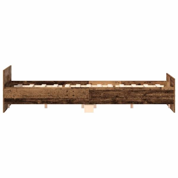 Bettgestell ohne Matratze Altholz-Optik 180x200cm Holzwerkstoff