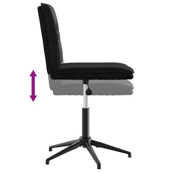 Esszimmerstühle 6 Stk. Schwarz Samt