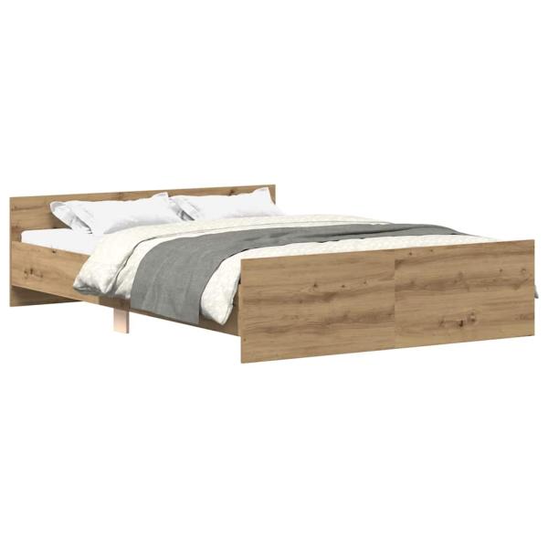 Bettgestell ohne Matratze Artisan-Eiche 140x190cm Holzwerkstoff