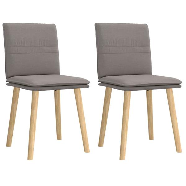 ARDEBO.de - Esszimmerstühle 2 Stk. Taupe Stoff