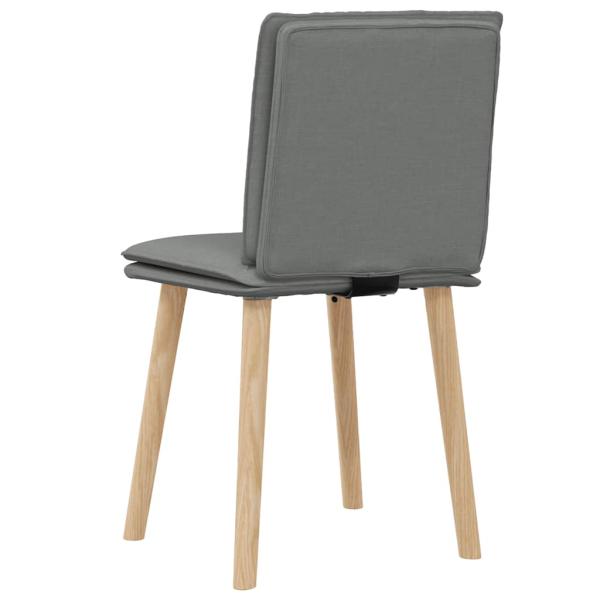 Esszimmerstühle 2 Stk. Dunkelgrau Stoff