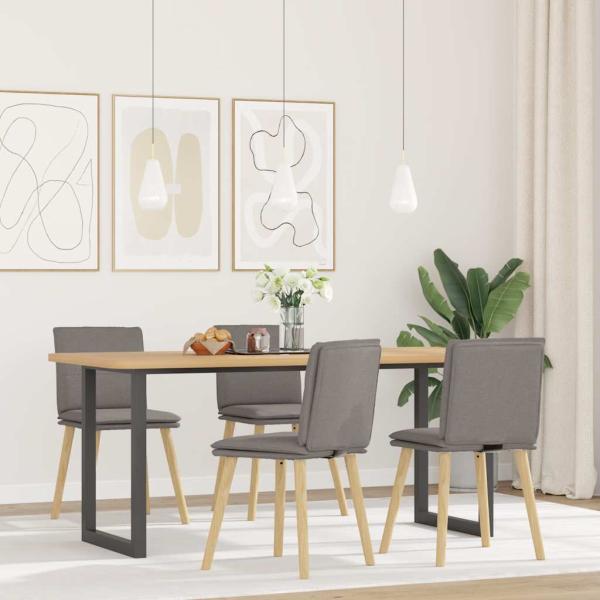 ARDEBO.de - Esszimmerstühle 4 Stk. Taupe Stoff