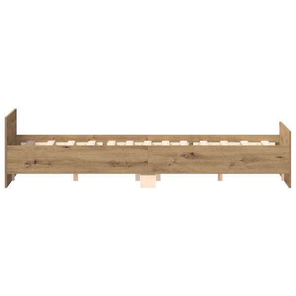 Bettgestell ohne Matratze Artisan-Eiche 150x200cm Holzwerkstoff