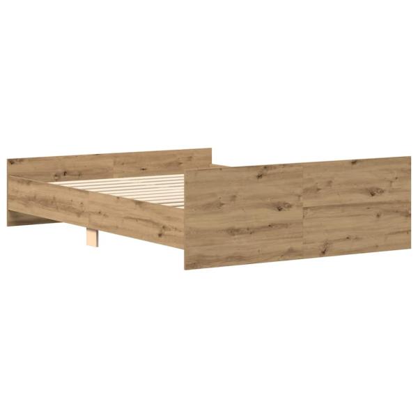 Bettgestell ohne Matratze Artisan-Eiche 150x200cm Holzwerkstoff