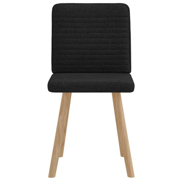 Esszimmerstühle 2 Stk. Schwarz Stoff