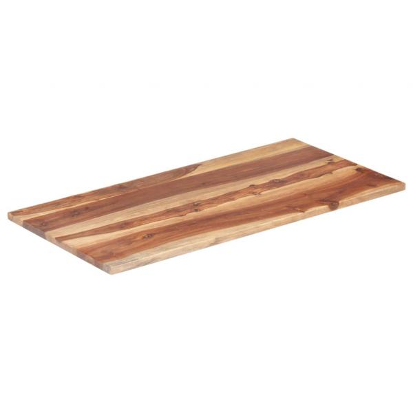 Tischplatte Massivholz Palisander 25-27 mm 60×100 cm