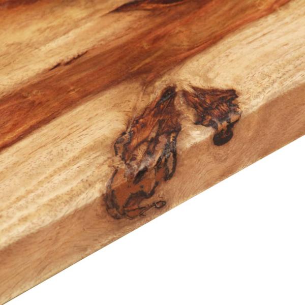 Tischplatte Massivholz Palisander 25-27 mm 60×100 cm