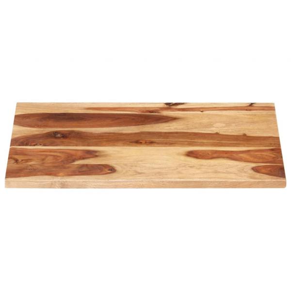 Tischplatte Massivholz Palisander 25-27 mm 60×80 cm