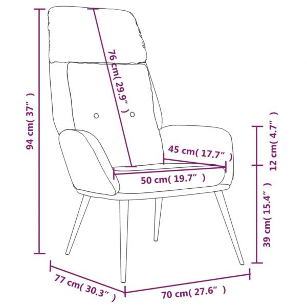 Relaxsessel Dunkelgrau Wildleder-Optik
