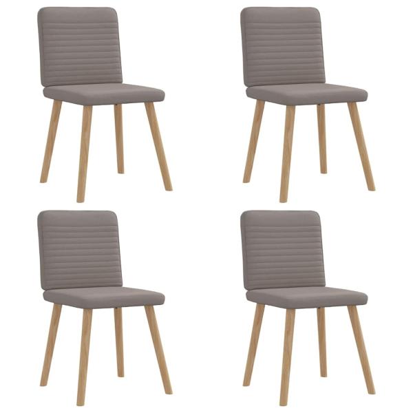 ARDEBO.de - Esszimmerstühle 4 Stk. Taupe Stoff