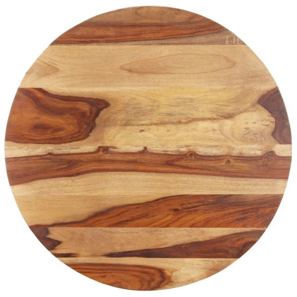 Tischplatte Massivholz Palisander Rund 25-27 mm 60 cm