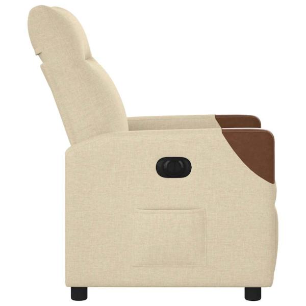 Relaxsessel Elektrisch Creme Stoff