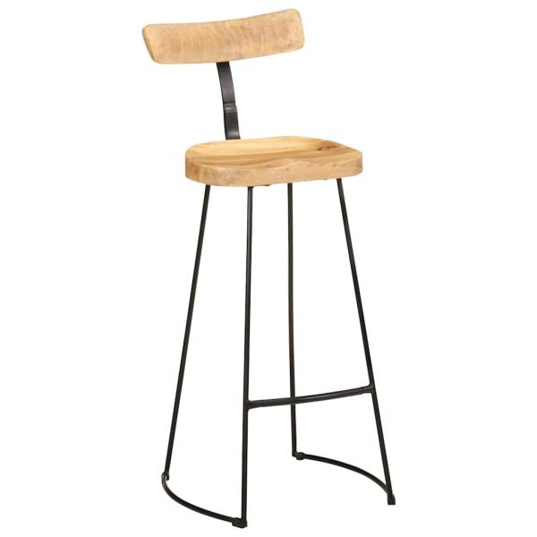 Barhocker 2 Stk. 49x43x103 cm Mango Massivholz