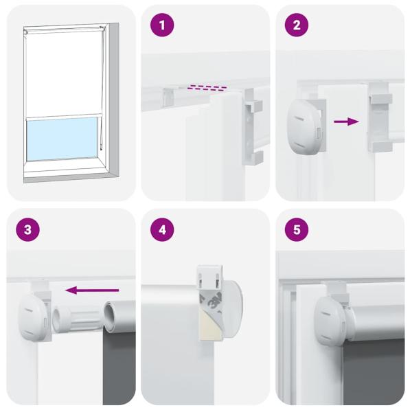 Verdunkelungsrollo Kaffeebraun 60x175cm Stoffbreite 55,7 cm