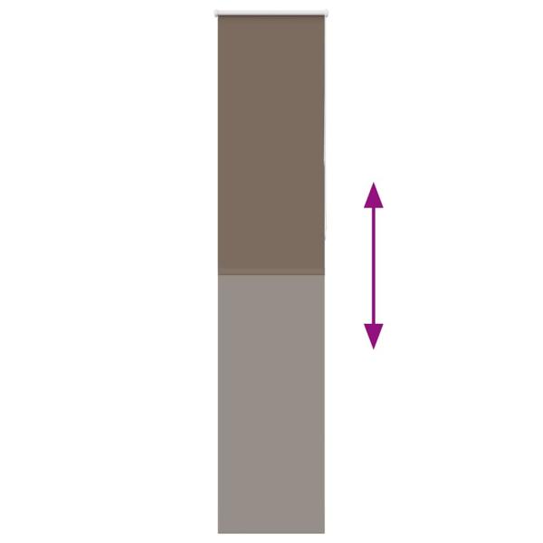 Verdunkelungsrollo Kaffeebraun 60x210cm Stoffbreite 55,7 cm