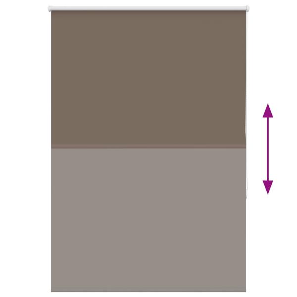 Verdunkelungsrollo Kaffeebraun 110x130cm Stoffbreite 105,7cm