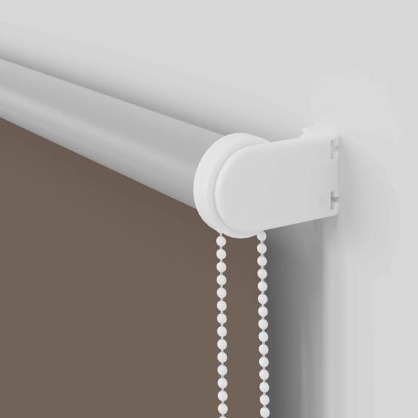 Verdunkelungsrollo Kaffeebraun 145x130cm Stoffbreite 141,6cm