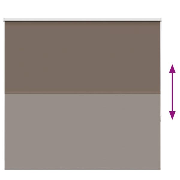 Verdunkelungsrollo Kaffeebraun 155x150 cm Stoffbreite 151,6 cm