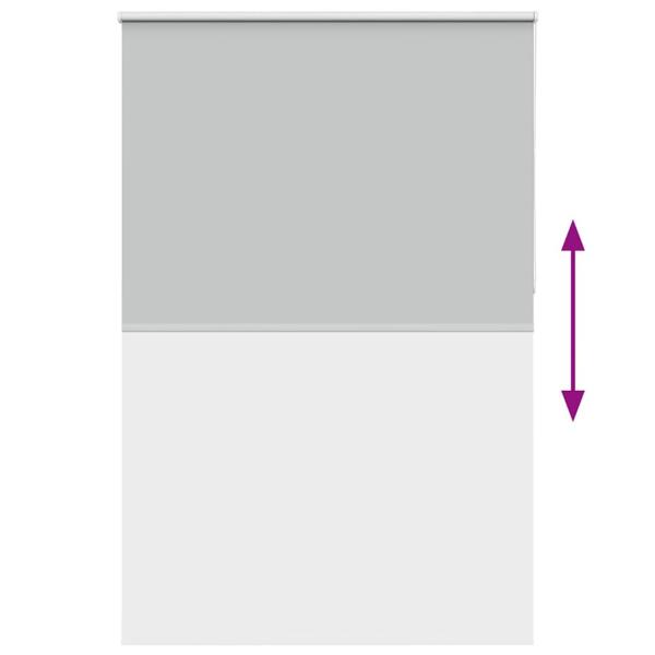 Verdunkelungsrollo Hellgrau 145x230cm Stoffbreite 141,6cm