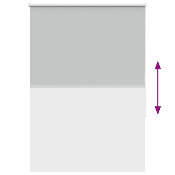Verdunkelungsrollo Hellgrau 100x175 cm Stoffbreite 95,7cm