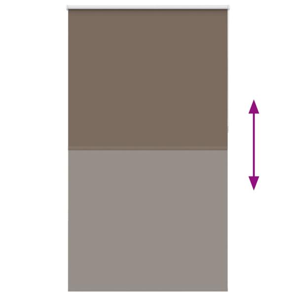 Verdunkelungsrollo Kaffeebraun 130x230 cm Stoffbreite 126,6 cm