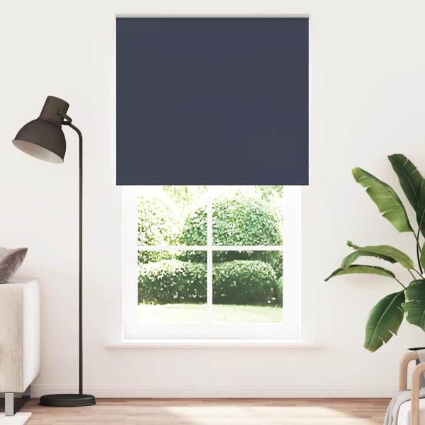 Verdunkelungsrollo Marineblau 125x230 cm Stoffbreite 121,6 cm