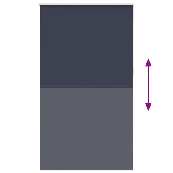 Verdunkelungsrollo Marineblau 125x230 cm Stoffbreite 121,6 cm