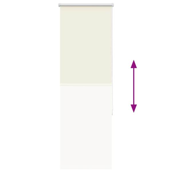 Verdunkelungsrollo Cremeweiß 40x175cm Stoffbreite 35,7 cm