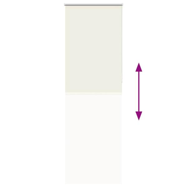 Verdunkelungsrollo Cremeweiß 85x210cm Stoffbreite 80,7 cm