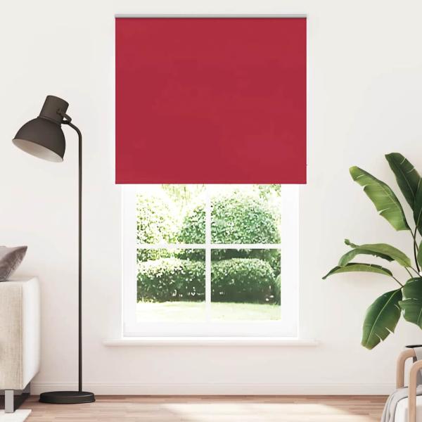 ARDEBO.de - Verdunkelungsrollo Rot 125x230cm Stoffbreite 121,6cm Polyester