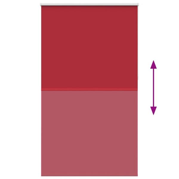 Verdunkelungsrollo Rot 125x230cm Stoffbreite 121,6cm Polyester