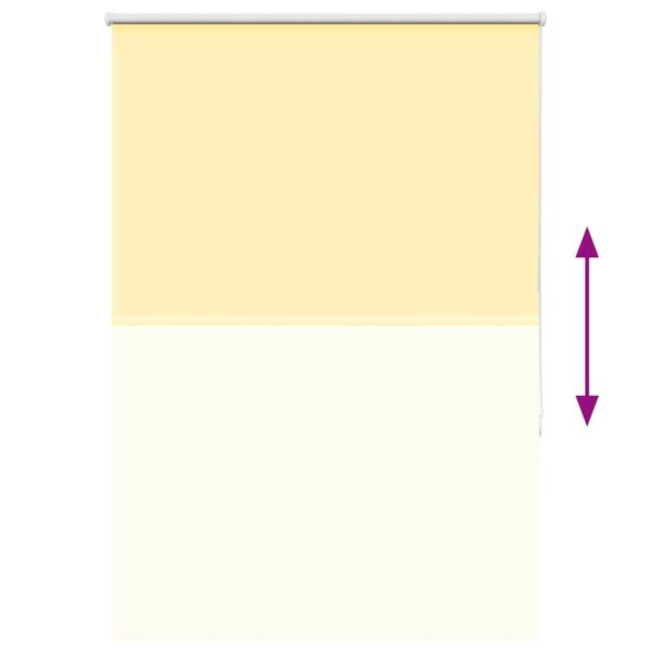 Verdunkelungsrollo Gelb 90x175 cm Stoffbreite 85,7 cm Polyester